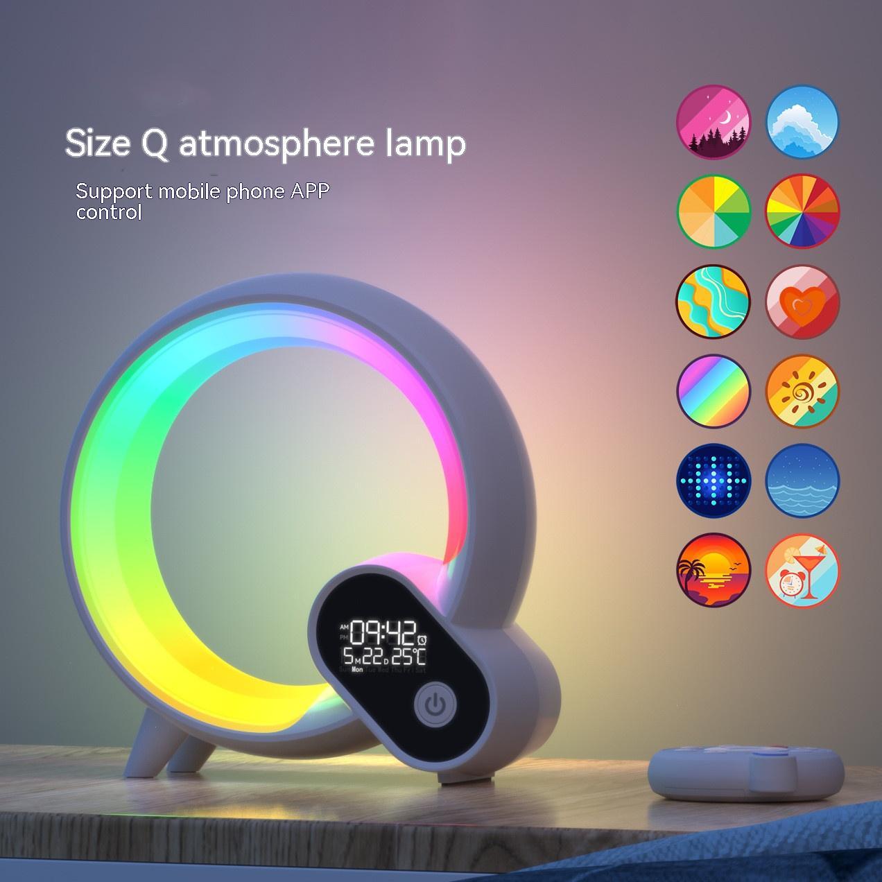 2023 New Intelligent LED Lamp Bluetooth Speake Wireless Charger Atmosphere Lamp App Control For Bedroom Home Decor